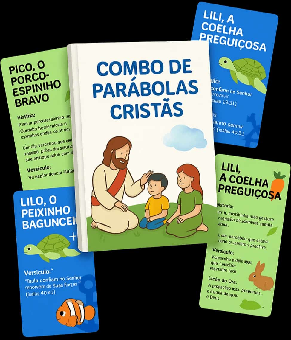 Combo de Parábolas Cristãs Infantis